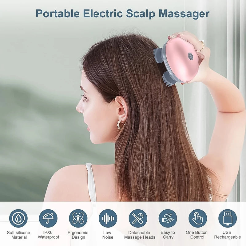 Smart Cordless Scalp Massager